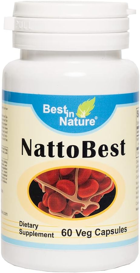 NattoBest™ - Supports Heart Health and Promotes Healthy Circulation with nattokinase an Enzyme Isolated from The Traditional Japanese Food natto. Created
