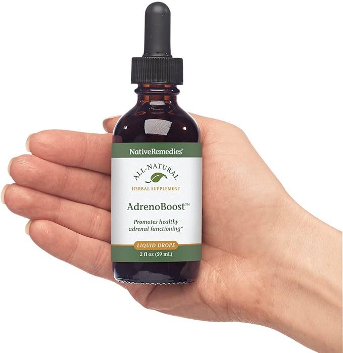 Native Remedies AdrenoBoost - All Natural Herbal Supplement for Adrenal Support 2 Fl oz.