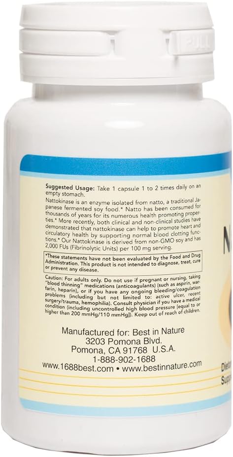 NattoBest™ - Supports Heart Health and Promotes Healthy Circulation with nattokinase an Enzyme Isolated from The Traditional Japanese Food natto. Created