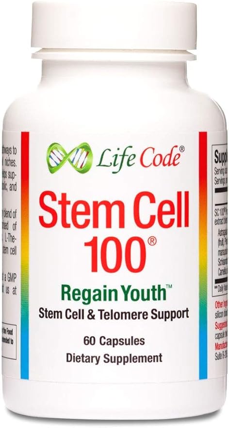 Life Code Stem Cell 100-100% Vegetarian Anti-Aging &amp Stem Cell Supplement