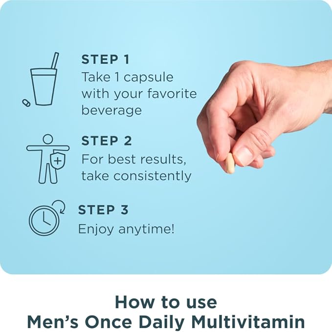 Ancient Nutrition Multivitamin for Men Multi Men's Once Daily Vitamin Supplement Methylated Vitamin A B K2 Magnesium Supports Immune System 30 Ct