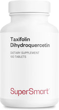 Supersmart - Taxifolin Dihydroquercetin 60mg per Day (90% DHQ Supplement) - Russian Siberian Dahurian Larch Tree Extract - Antioxidant Bioflavonoid | Non-GMO &amp Gluten Free - 100 Tablets
