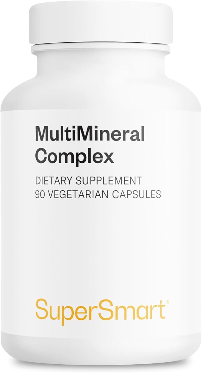 SuperSmart - Multimineral Complex Supplement (Full Spectrum) - with Magnesium Zinc Boron Calcium Chromium Selenium Iodine Potassium | Non-GMO &amp Gluten Free - 90 Vegetarian Capsules