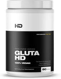 HD MUSCLE GlutaHD Glutamine Supplement | 100% Vegan &amp Fermented L-Glutamine | for Intestinal &amp Immune Health &amp Muscle Recovery | 80 Servings