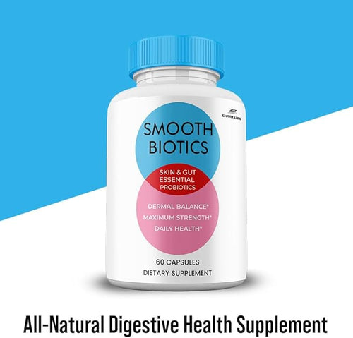 (2 Pack) Smooth Biotic Capsules All Natural Skin and Gut Capsules SmoothBiotic Supplement Premium Maximum Strength 2 Month Supply