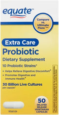 Generic Equivalent Extra Probiotic Supplement 50 Count (Pack of 1) White