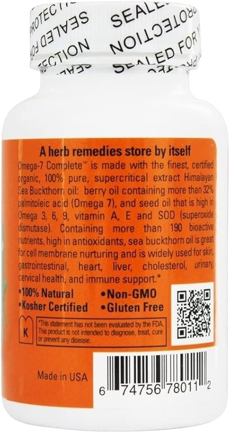 SEABUCKWONDERS Omega7 Complete Sea Buckthorn Berry Plus Seed Oil