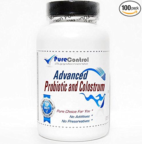 Advanced Probiotic and Colostrum // 100 Capsules // Pure // by PureControl Supplements