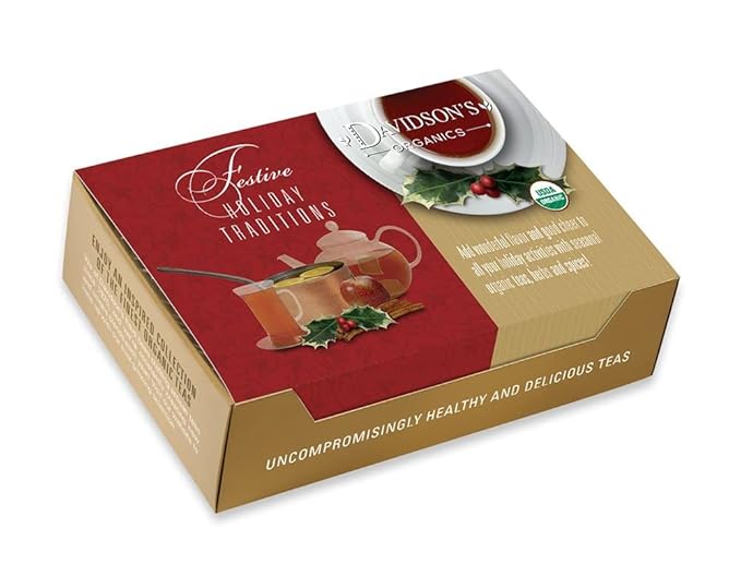 Davidson's Organics Assorted Holiday Teas 100-count Individually Wrapped Tea Bags