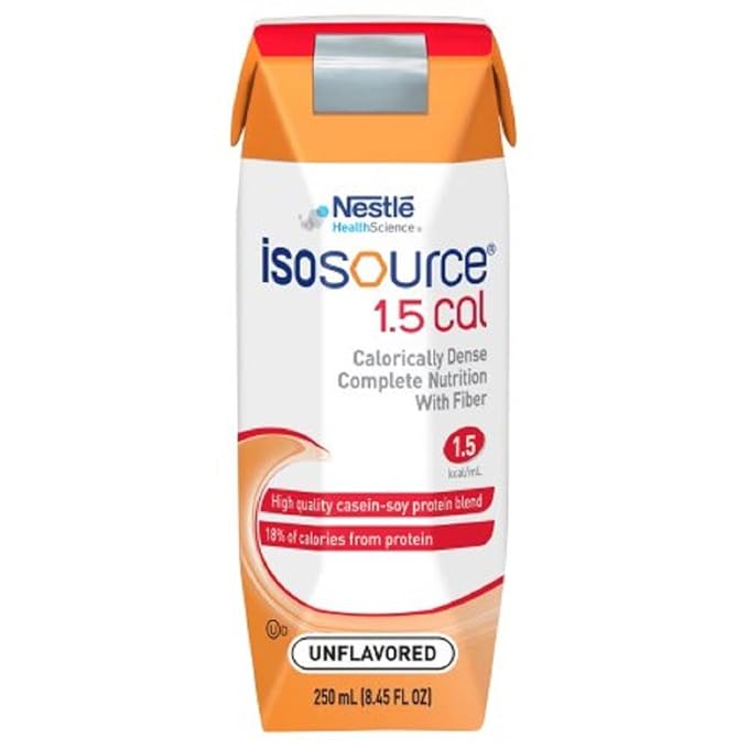 ISOSOURCE 1.5 CAL (WITH FIBER) UNFLAVORED 1 CASE 24 X 250ML by NESTLE CLINICAL NUTRITION