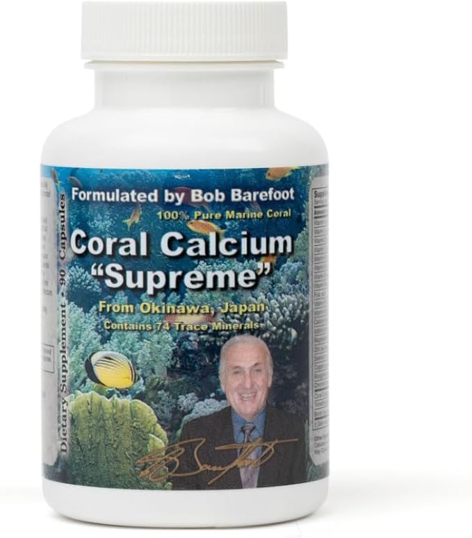 Bobs Best Coral Calcium Supreme I 100% Pure Marine Coral 74 Trace Minerals I 90 Capsules Pack of 1