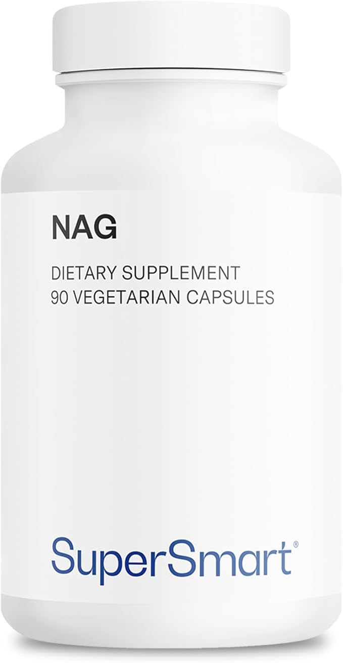 Supersmart - NAG Supplement 1500mg per Day (N-Acetyl Glucosamine) - High Absorption Glucosamine Sulfate | Non-GMO &amp Gluten Free - 90 Vegetarian Capsules
