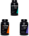 JYM Supplement Science Omega JYM Fish Oil + Vita JYM Sports Multivitamin &amp Mineral Support ZMA