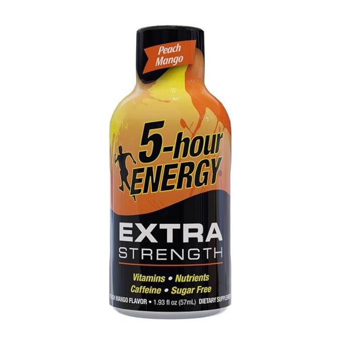 5-Hour Energy Extra Strength Sugar Free Energy Shot 1.93 oz. Peach Mango