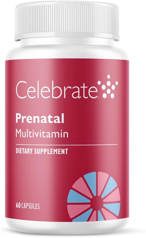 Celebrate Vitamins Bariatric Prenatal Multivitamin Capsules with Folate (Folic Acid) Vitamin A Iron Iodine and Choline for Roux en Y and Sleeve Gastrectomy Patients 60 Count