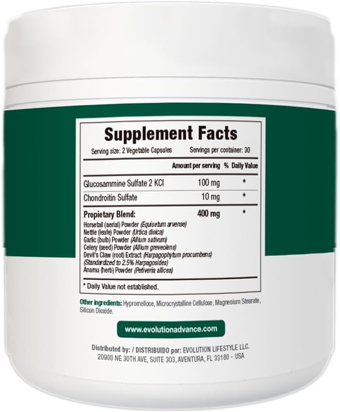 Reumaleve – Joint Support Supplement with Herbal Blend – Glucosamine Chondroitin Devil’s Claw &amp Anamu – Natural Relief for Stiffness Flexibility &amp Joint Discomfort – 60 Capsules