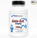 Amino Acid 1500mg Complex // 200 Capsules // Pure // by PureControl Supplements