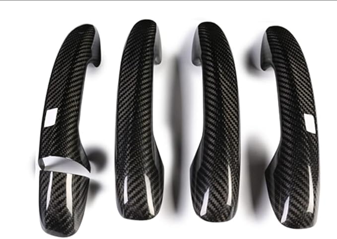 New Carbon Fiber Handle Covers Compatible with Mercedes Benz CLA C118 2019-2022 CLA180 CLA200 CLA250 (Only Drive Side Door with Touch Auto Lock)