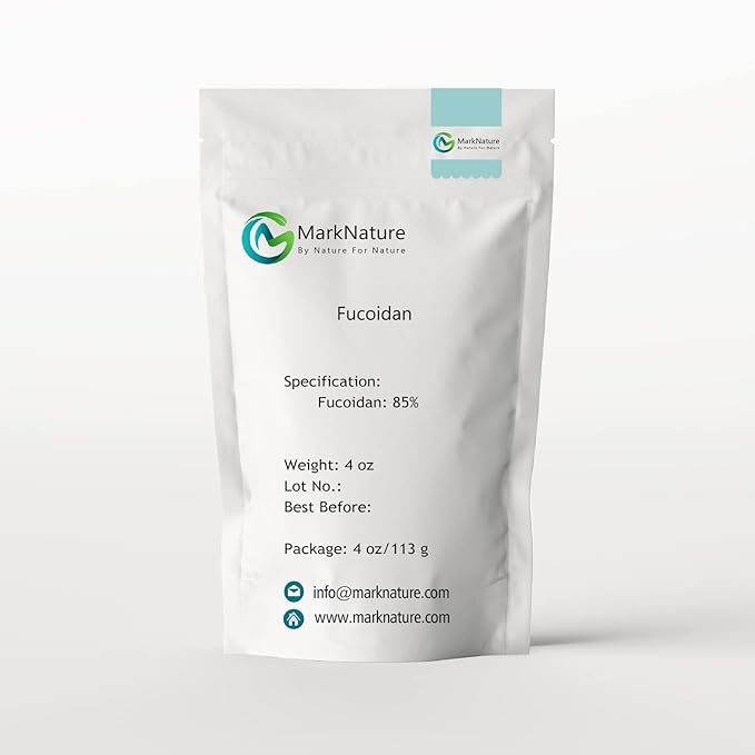 MarkNature Fucoidan Powder Purity 85% Marine Sulfated Polysaccharide 4 oz.