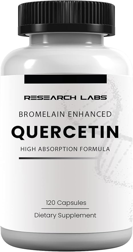 Research Labs Quercsalis™ Quercetin w/Bromelain120 Veg Capsules. High Absorption Formula. Supports Heart Health Immune Anti-Flare Up Anti-Oxidant Health