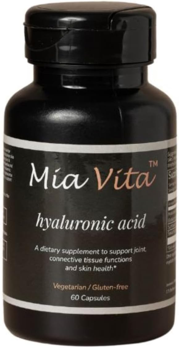 Mia Vita Hyaluronic Acid – Oral Dietary Supplements for Women– Support Hair | Skin | Nails | Joints – 30 Day Supply