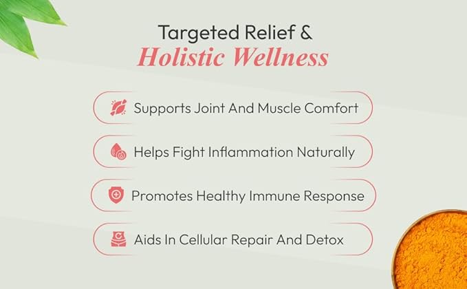 patanjali Nutrela Curcumin Gold+ with Salai Guggul &amp Black Pepper - 95% Curcuminoids Turmeric Supplement - Joint Support &amp Inflammation Relief - 120 Vegetarian Capsules