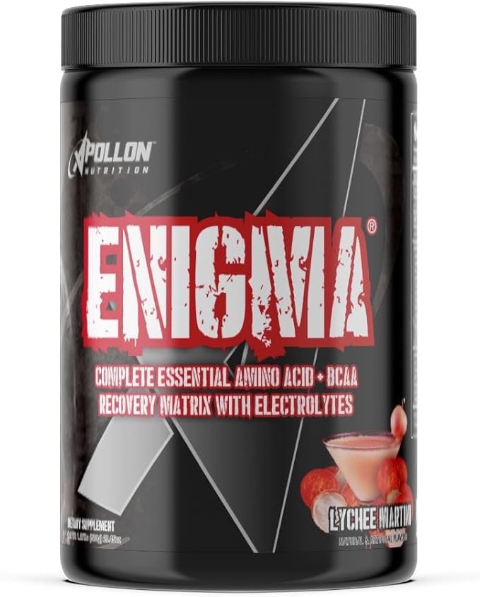 Apollon Nutrition Enigma – Complete EAA + BCAA Hydration Matrix | 9 EAAs Electrolytes Osmolytes | Performance &amp Recovery Formula | 20 Serving Lychee Martini