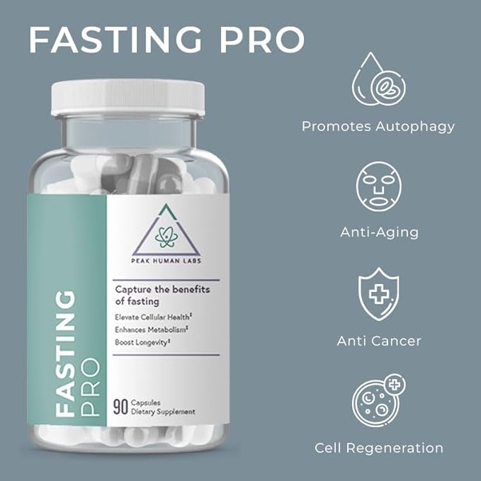 Fasting Pro NAD | NMN + Trimethylglycine (TMG) + Spermidine 12-Ingredient Formula for Autophagy Cellular Cleansing and Healthy Aging Support-90 Capsules