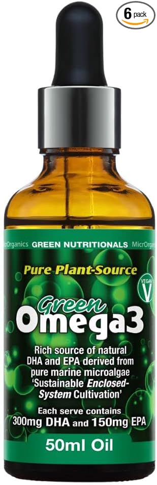 Green Nutritionals Vegan Omega3 50ml Oil - Vegan Vegetarian Kid Pet Friendly