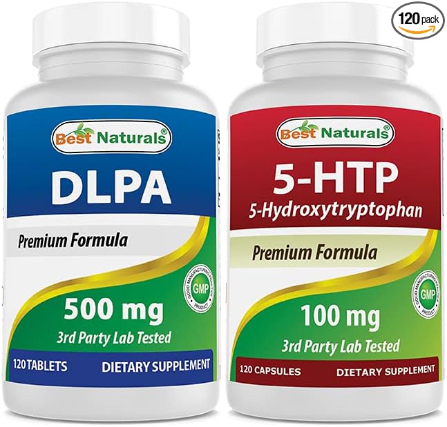 Best Naturals DLPA 500 mg &amp 5-HTP 100 mg