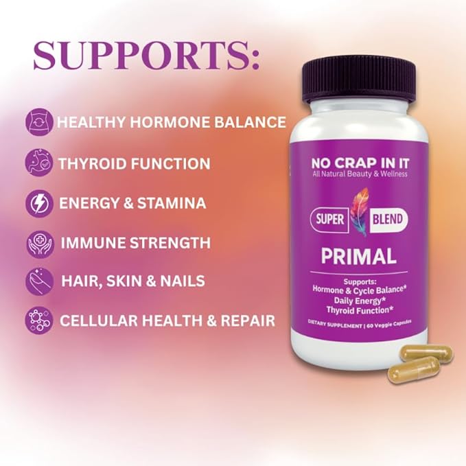 No Crap In It Primal Beef Organ Capsules – Grass Fed Desiccated Beef Liver Heart &amp Kidney Supplement for Women &amp Men – Ancestral Multivitamin Natural Energy &amp Hormone Support – 60 Capsul