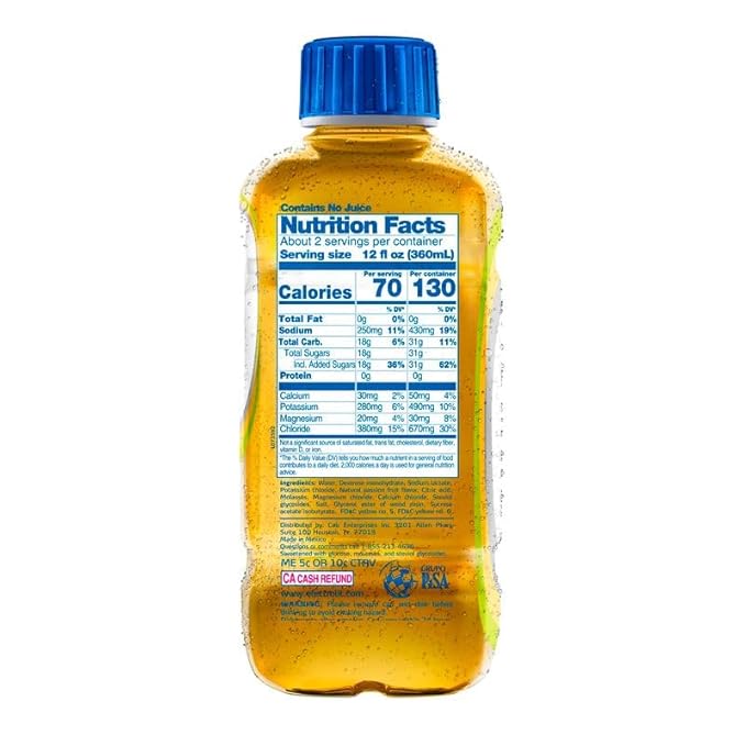 Electrolit Hydration Electrolyte Drinks Sports Beverages with Electrolytes Recovery Drink for Post Workout 12 Pack 21 Fl Oz Bottles Passion Fruit
