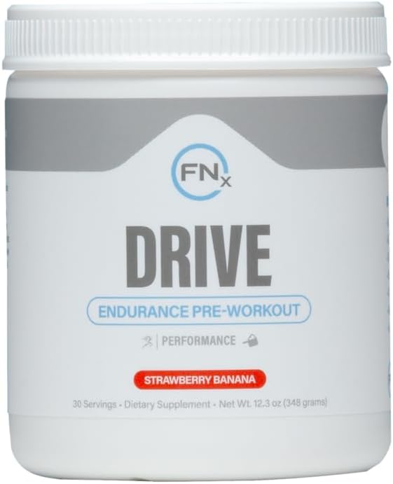 | Drive Endurance Pre-Workout: Energy Strength &amp Endurance Support with Creatine Nitric Oxide Boost Beta Alanine L-Citrulline &amp More | No Crash Quick Recovery | Strawberry Banana