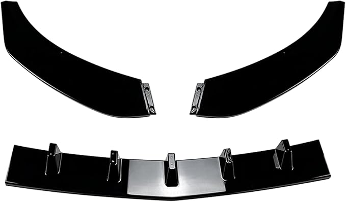 Front Bumper Splitter Lip Kit For Benz CLA C117 CLA200 CLA45 AMG 2016-2019 Black