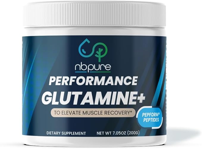 nbpure Performance Glutamine+: PepForm™ Glutamine Peptides – Non-GMO Muscle Recovery &amp Gut Health – Leaky Gut Immune Support