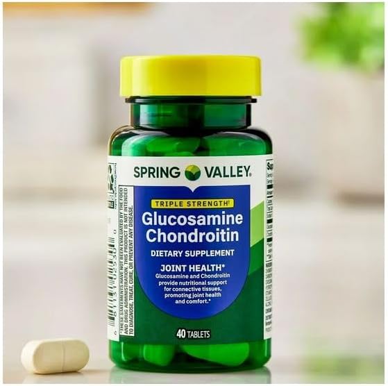Triple Strength Glucosamine Chondroitin Tablets Dietary Supplement 40 Count