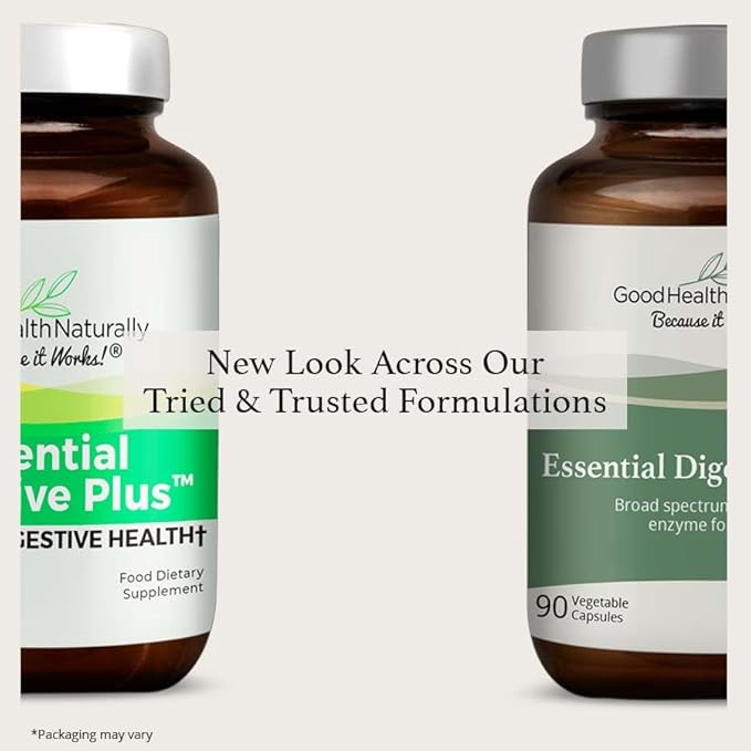 GOOD HEALTH NATURALLY BECAUSE IT WORKS! Essential Digestive Plus™ New Improved Formula for Improved Gluten Digestion
