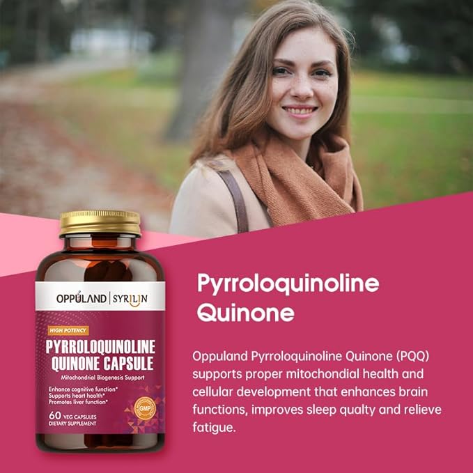 Pyrroloquinoline Quinone-PQQ Supplement 20 mg-Supports Heart Health*-Gluten-FreeNon-GMOVegetarian-60 Veg Capsules