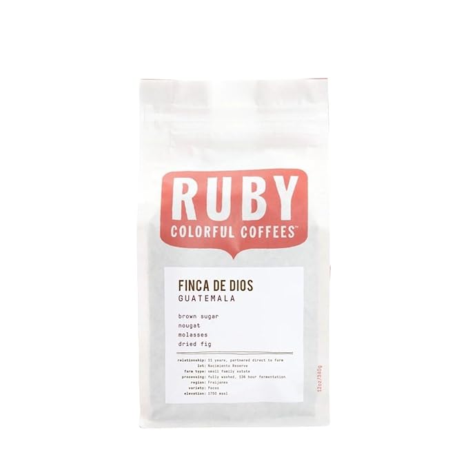 Guatemala Finca De Dios Nacimiento - Roasted by Ruby Coffee Roasters - Whole Bean Coffee - 12 Ounce Bag