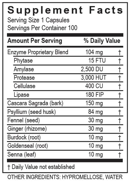 Transformation The Genesis of Good Health Enzymes ReleaseZyme Blend Supplement with Natural Herbs Advanced Digestive Support Formula with Protease Break Down Proteins Plant Based 100 Capsules