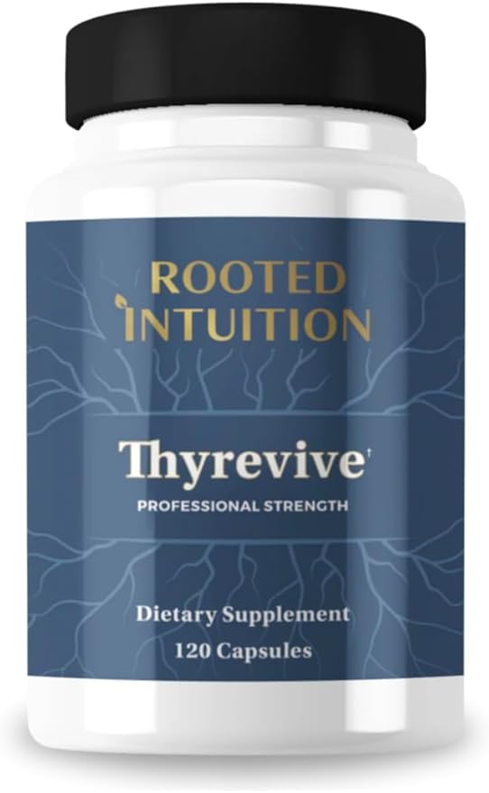 Thyrevive | Complete Thyroid Conversion &amp Metabolism Support with Iodine L-Tyrosine Zinc Selenium Turmeric | Non-GMO Gluten Free | 120 Capsules