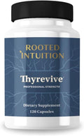 Thyrevive | Complete Thyroid Conversion &amp Metabolism Support with Iodine L-Tyrosine Zinc Selenium Turmeric | Non-GMO Gluten Free | 120 Capsules