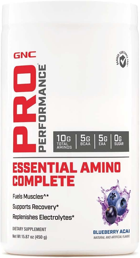 GNC Pro Performance Essential Amino Complete Blueberry Acai 30 Servings
