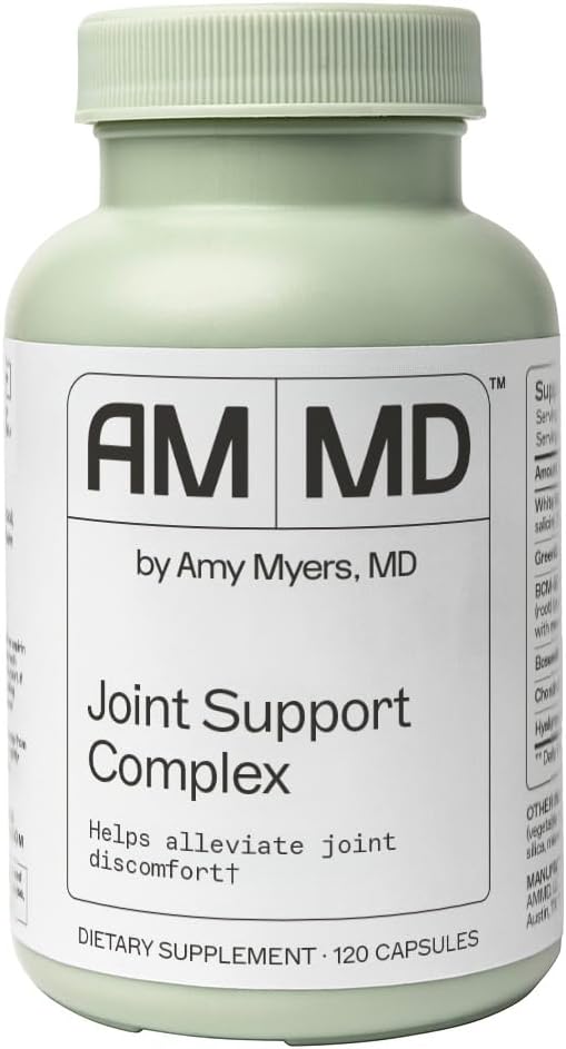 Amy Myers MD Joint Support Complex Supplement - Supports Joint Health &amp Mobility - Glucosamine HCL - Chondroitin - Turmeric - 120 Capsules