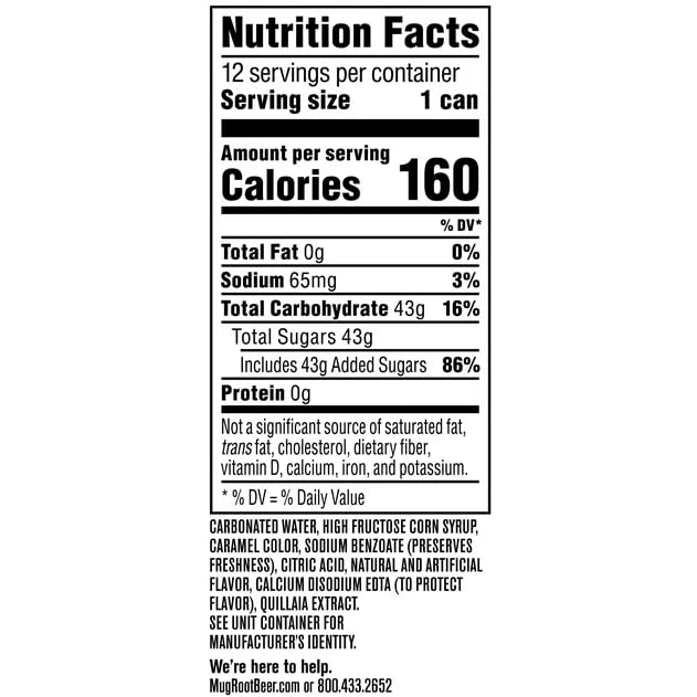 B4Y-Mug Root beer Soda 20 oz Bottles (10)