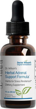 Dr Wilson's Herbal Adrenal Support Formula adaptogenic Herbs for Daily use Sleep and Energy Support 1 Liquid oz