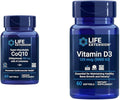 Life Extension CoQ10 60 Softgels and Vitamin D3 5000 IU 60 Softgels Bundle
