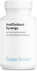 SuperSmart AntiOxidant Synergy (Advanced Formula) - All-in-1 Supplement - with EGCg Berries Polyphenols Resveratrol Alpha Lipoic Acid | Non-GMO &amp Gluten Free - 60 Vegetarian Capsules