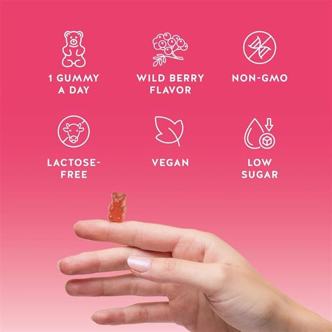 Biotin Gummies for Hair Skin &amp Nails. 5000 mcg High Potency Vegan Vitamins for Faster Hair Growth Stronger Nails &amp Healthy Skin. with Vitamins C &amp E 30 Gummies