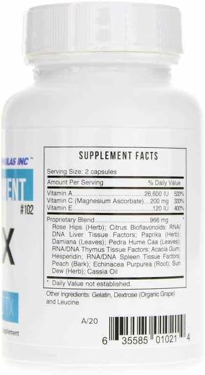 Systemic Formulas Bio Nutriment ACX – Vitamin DTX Formula – 60 Capsules | Whole Body Support with Bioavailable Nutrients (Pack of 2)